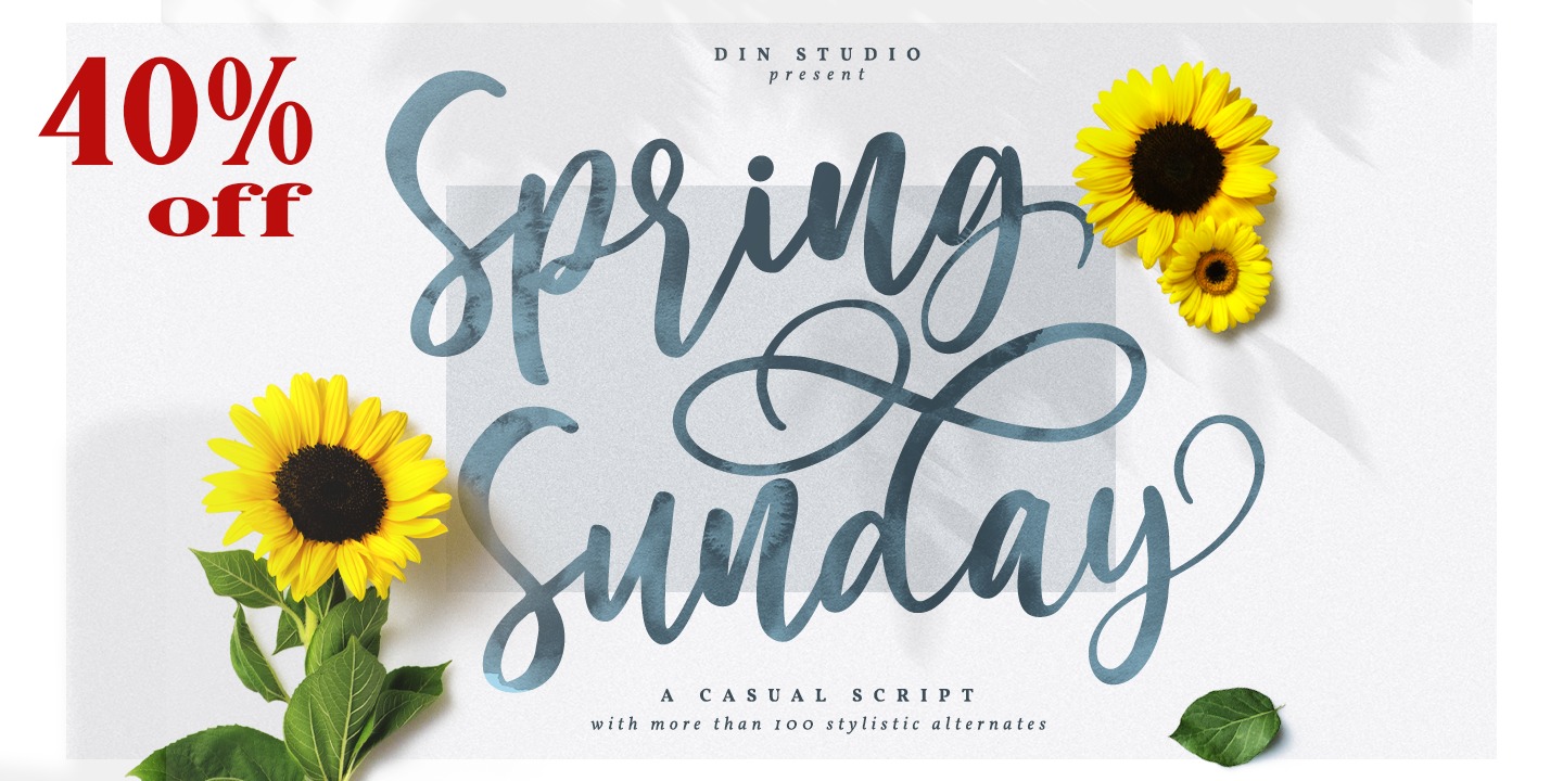 Ejemplo de fuente Spring Sunday #11